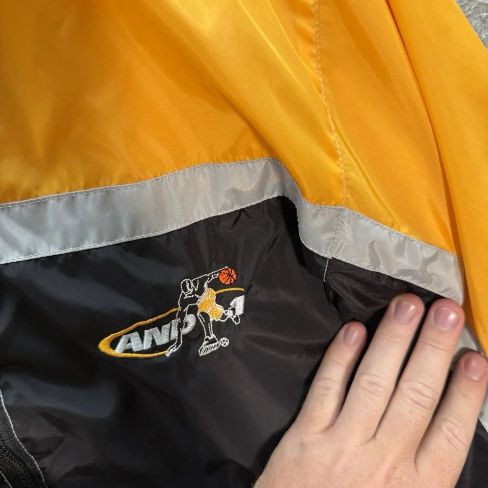 Vintage And1 Jacket Boys Large‎ 14-16 Multicolor Colorblock Windbreaker 90s Y2K